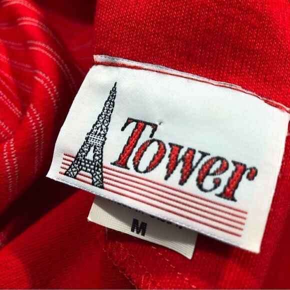 Vintage Red Knit Sweater Dress Size Medium 80s 90s - Picture 7 of 8